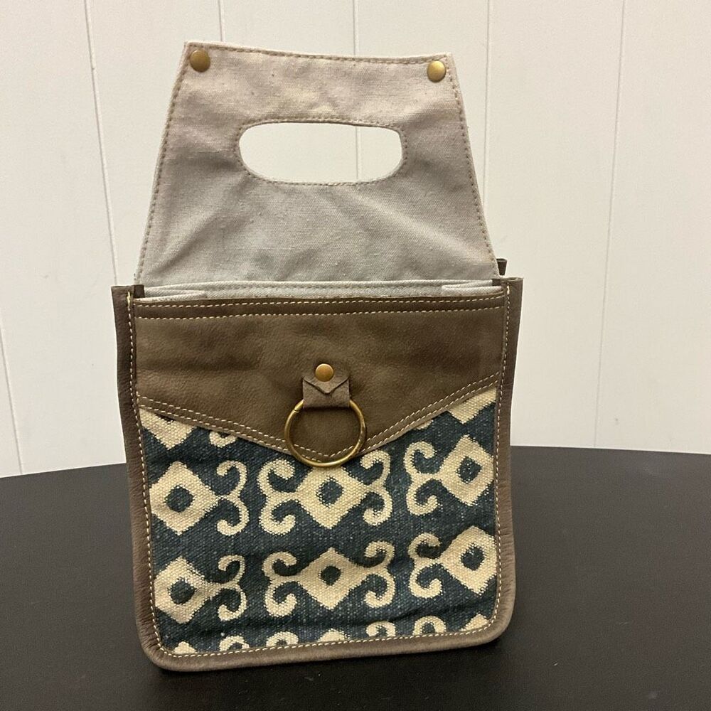 Brand New Clea Ray Canvas and Leather Wine Beer Drink Holder Holds 6 Bottles